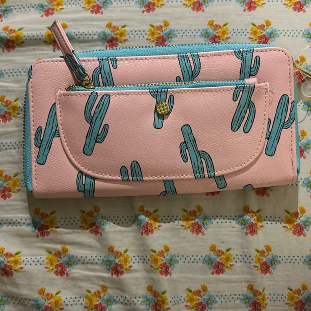 Cactus Zip-Around Wallet